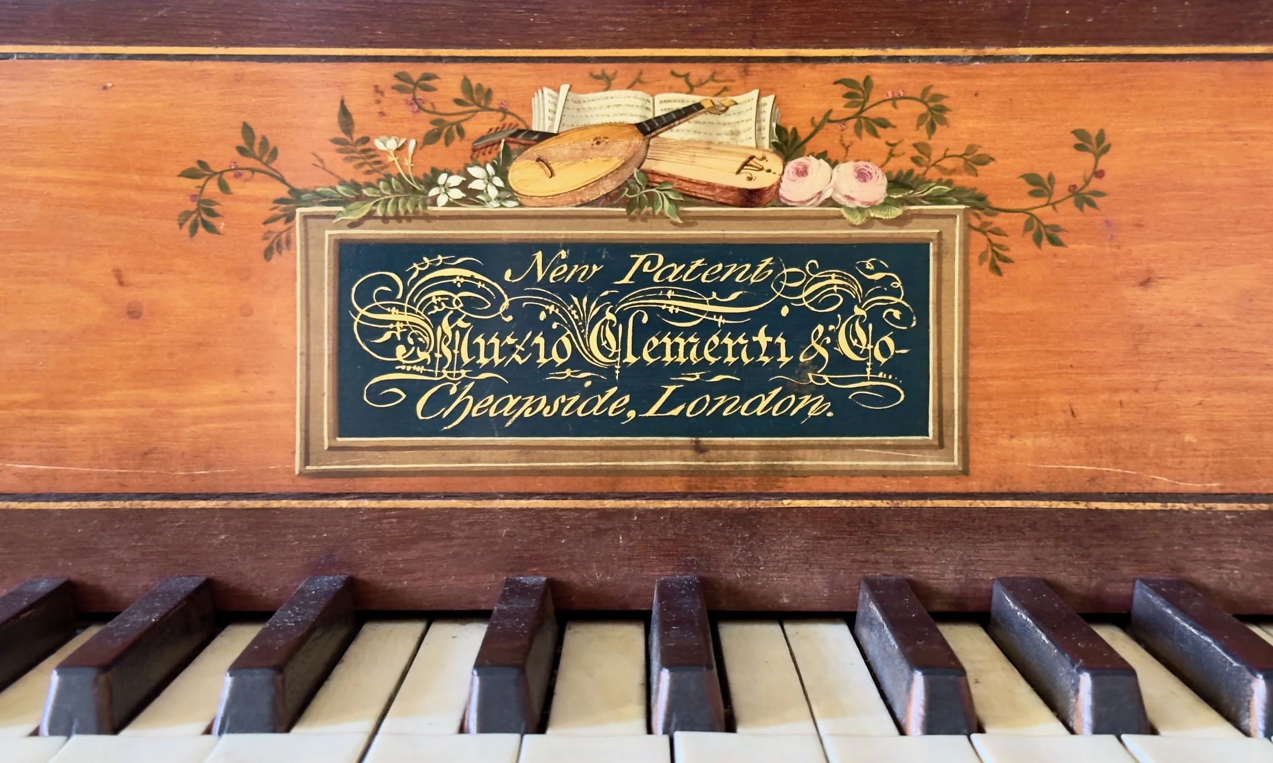 Clementi Square Piano 1816 Nameboard