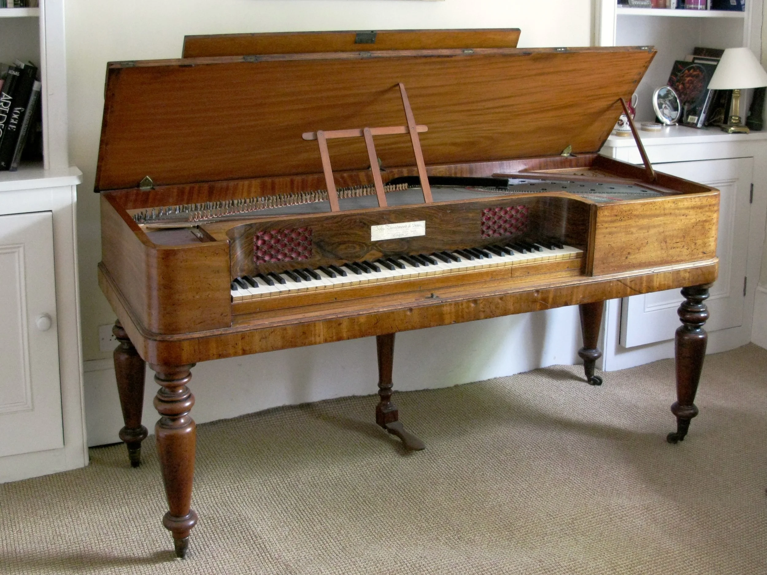 Broadwood Square Piano 1837, Private Client, UK.