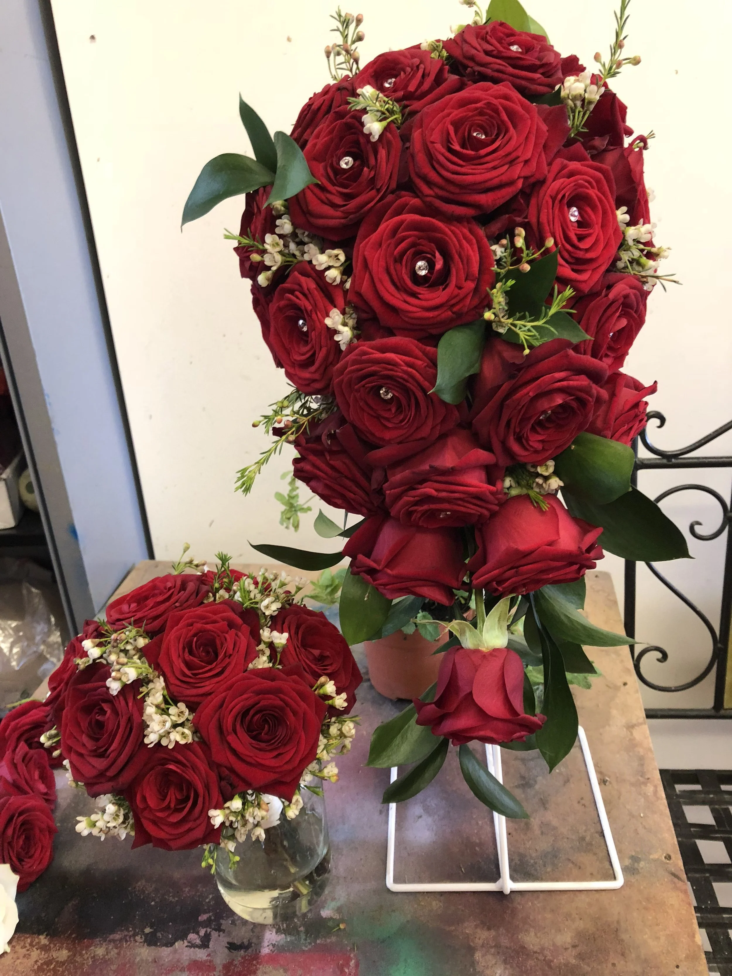 Diamond Rose Bridal Bouquet