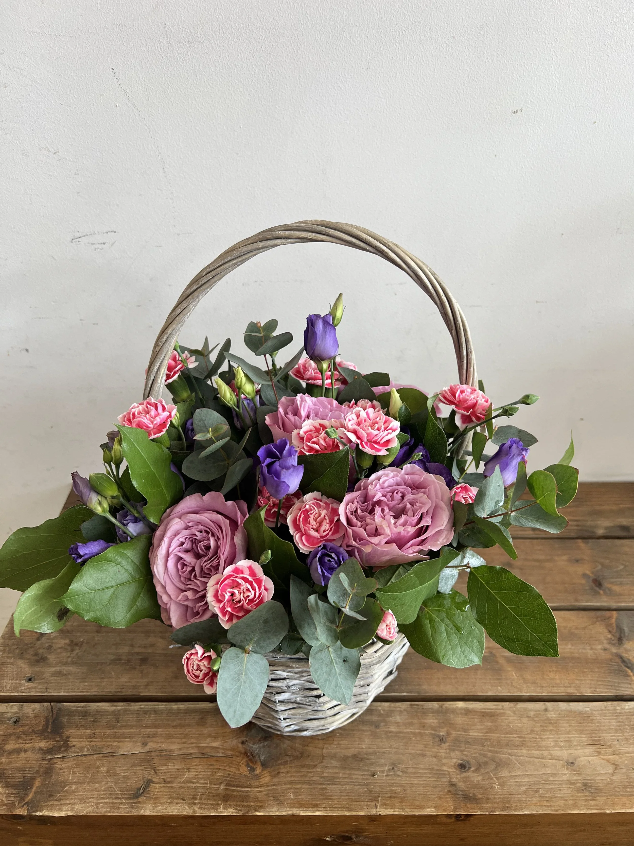 Lilac Flower Basket