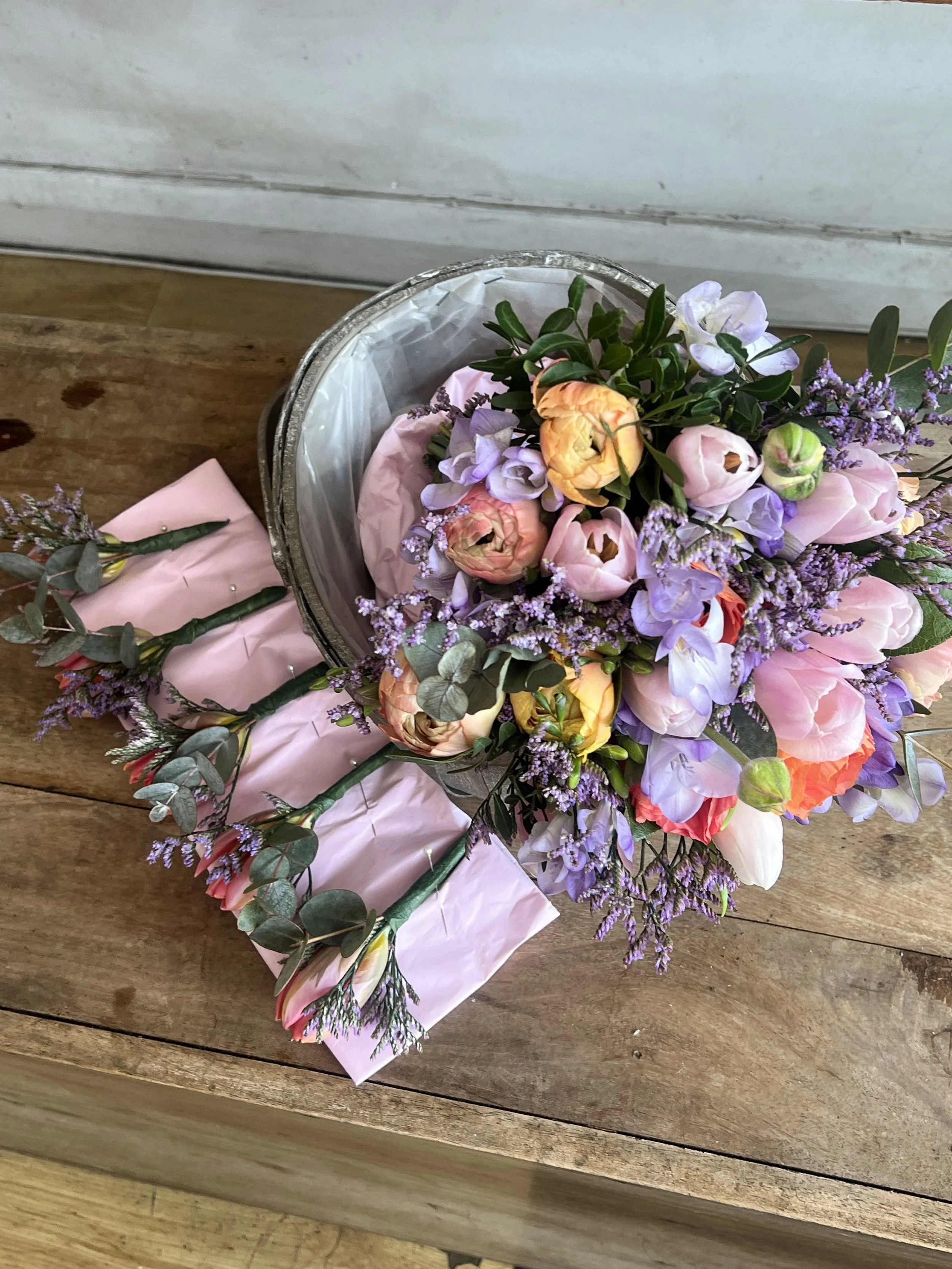 Seasonal Bridal Bouquet  £44.95 - Seasonal Buttonhole £4.50.jpg