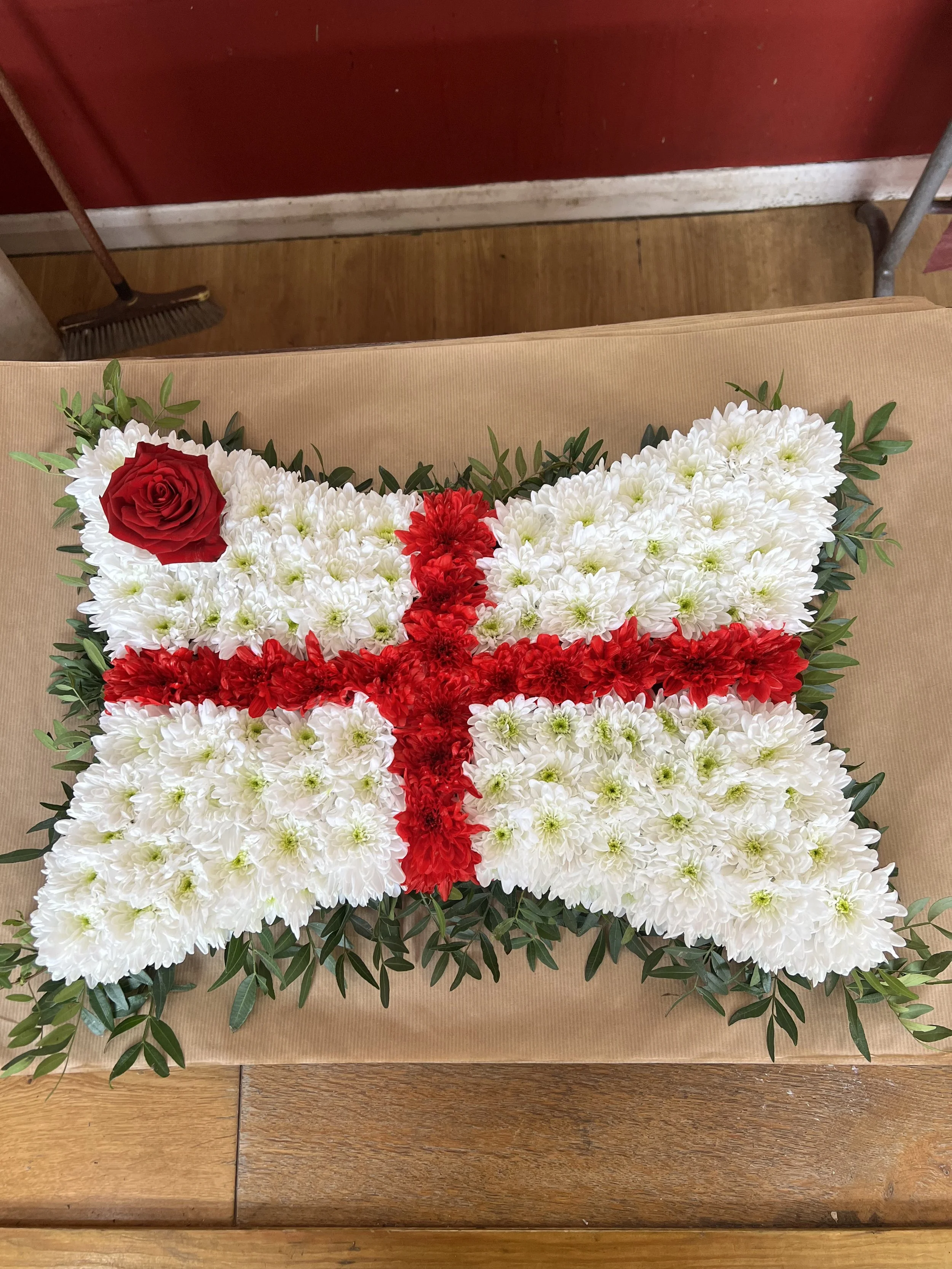 St George's Flag Pillow 18"