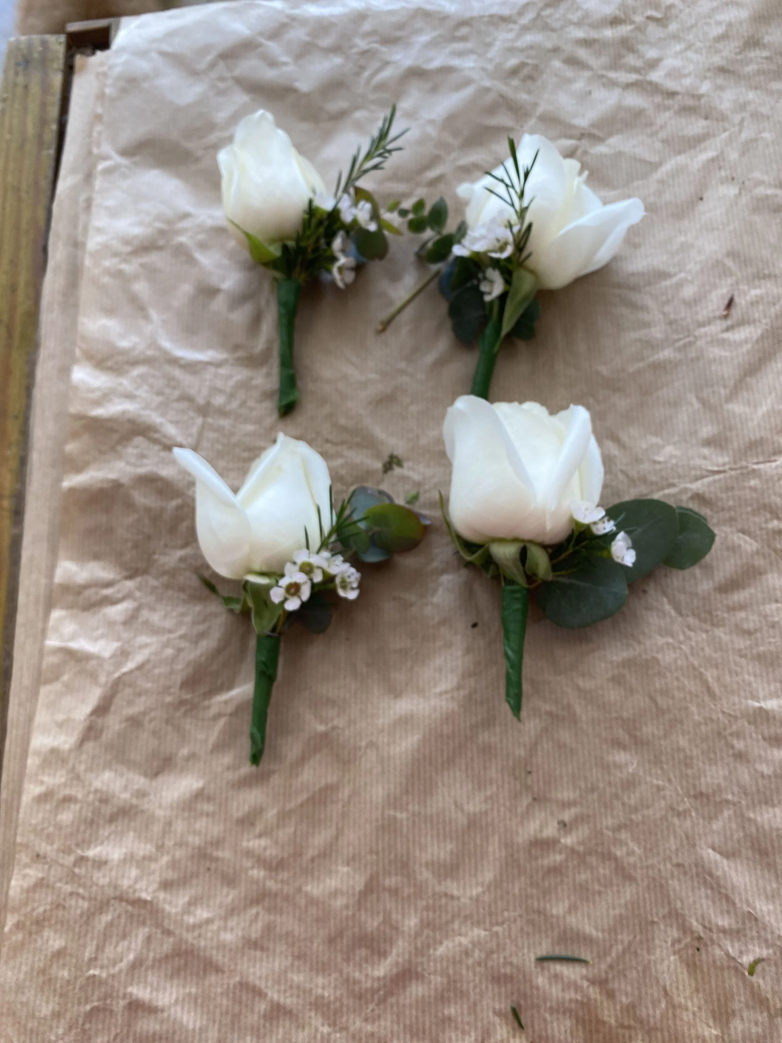 White Rose Buttonhole