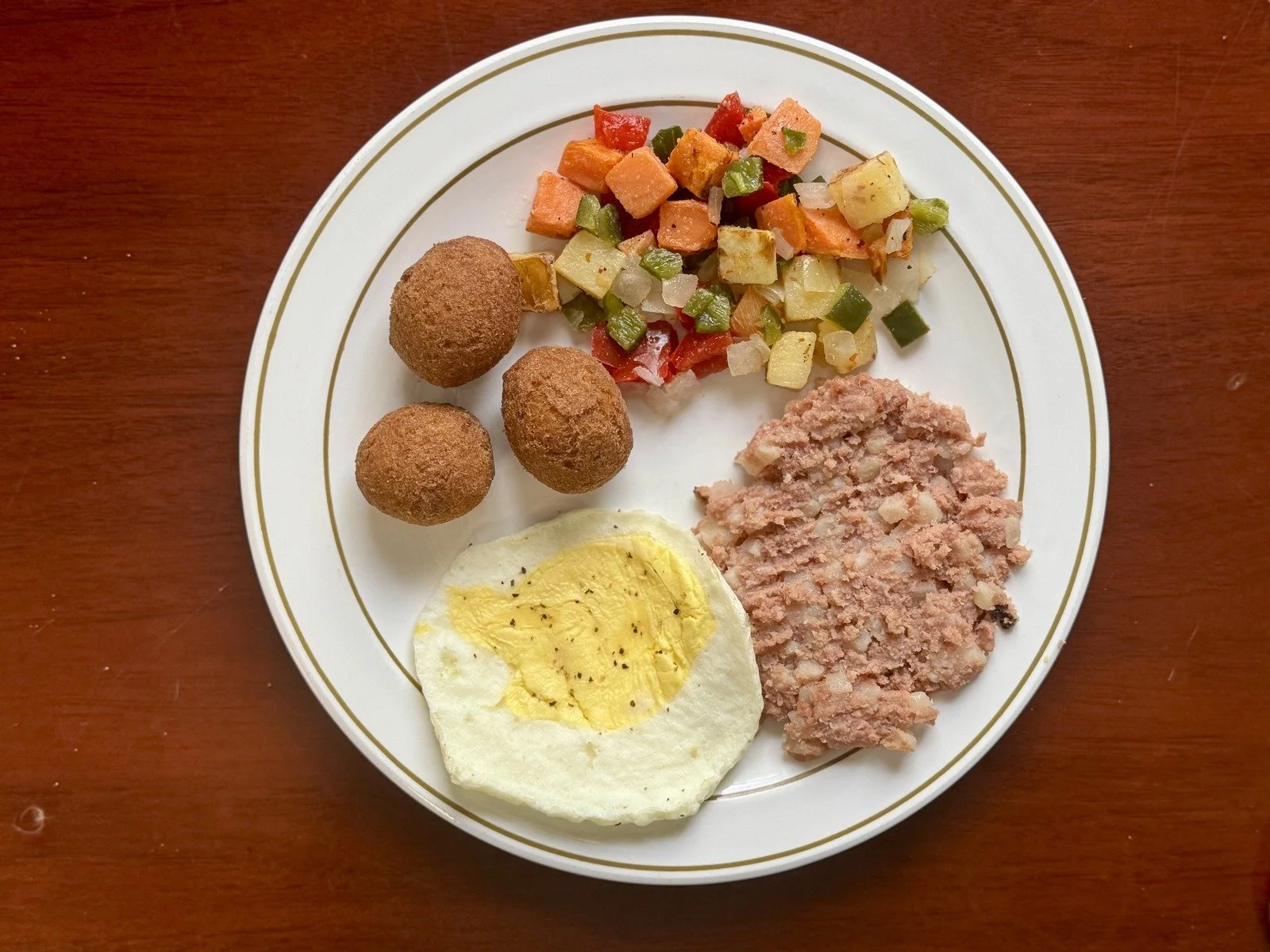 Corn Beef Hash with Eggs