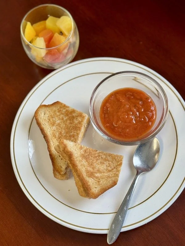 Grilled Cheese & Tomato Basil Soup