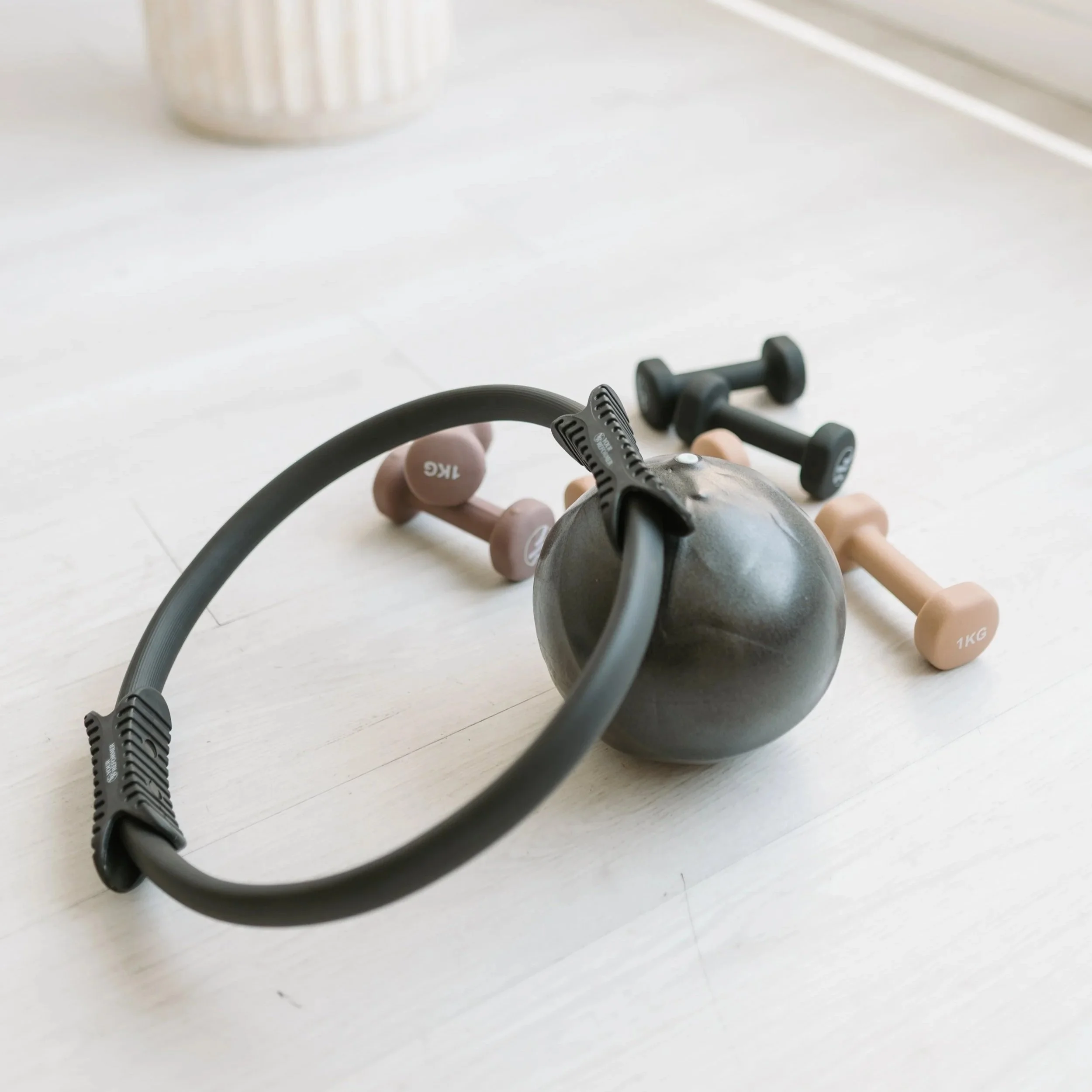 Photograph of workout equipment used during the group reformer pilates classes at Worth It: A Reformer Pilates Studio located in Keller Texas, near Dallas, Texas and Fort Worth, Texas.
