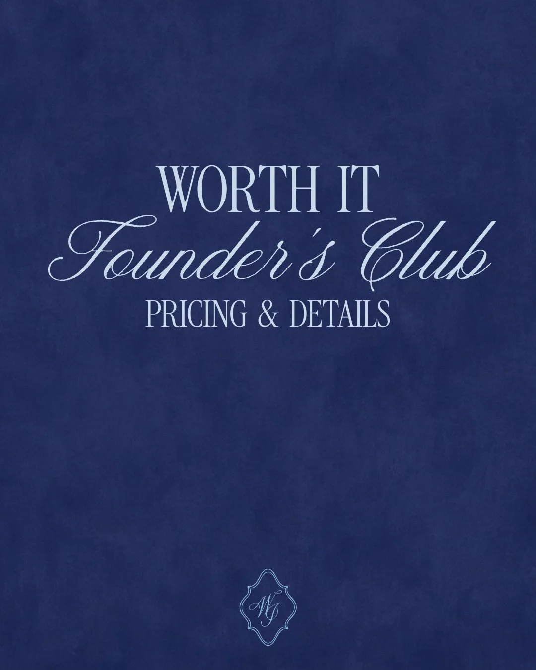 Our Founder&rsquo;s Club Details! 🤍