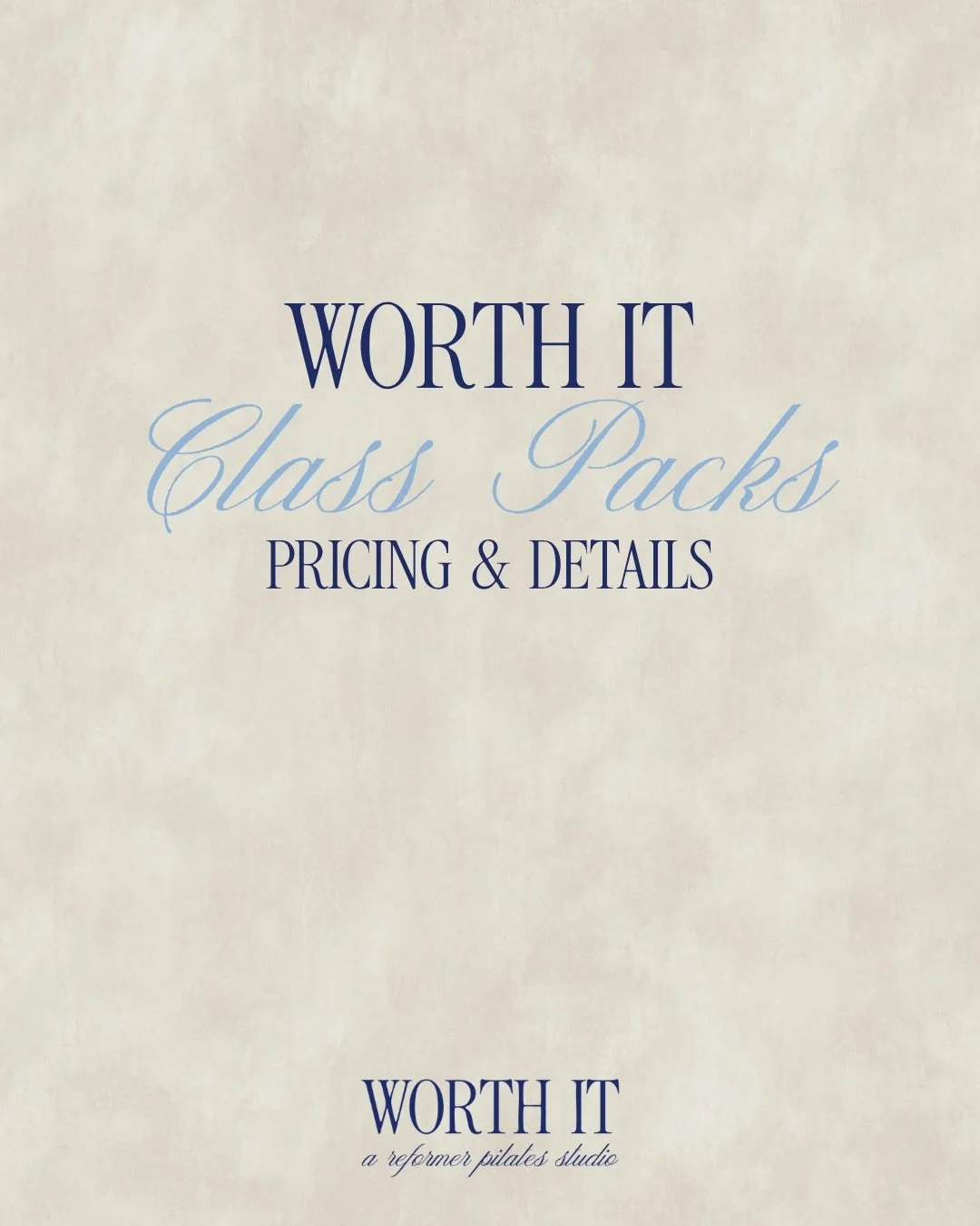 Our Class Pack &amp; Drop In Pricing! 🤍