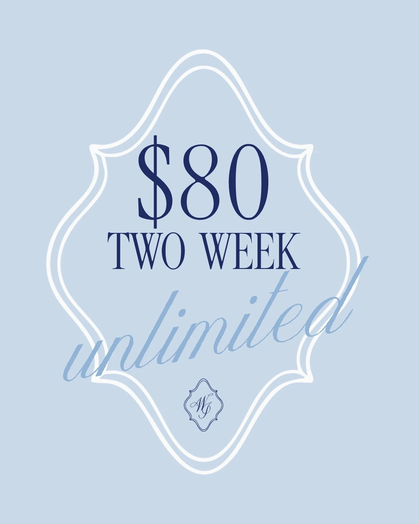 want to give Worth It a try before committing to a full membership? 

if it&rsquo;s your first time at our studio, instead of doing a drop-in, check out our offer for 2 weeks unlimited (14 classes) for $80! 2 weeks gives you the opportunity to meet m