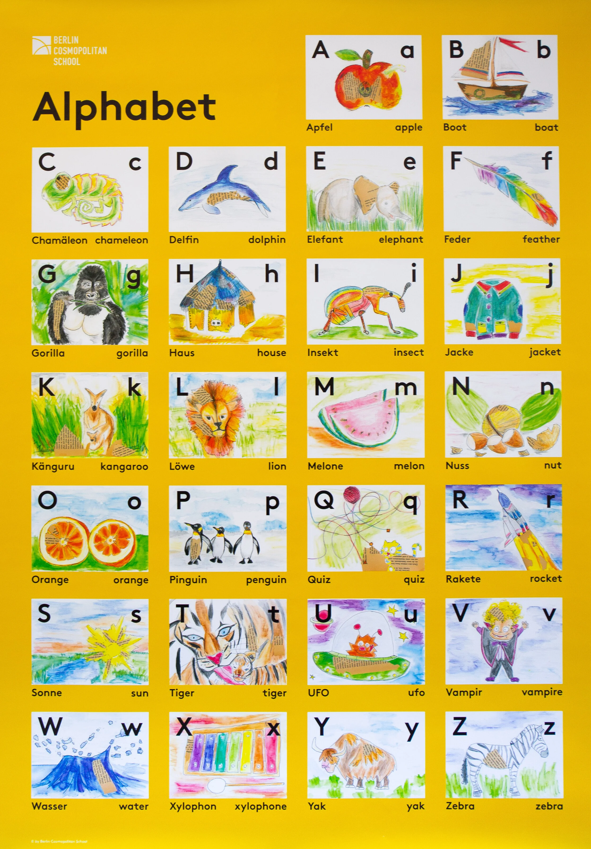 Bilingual Alphabet Poster
