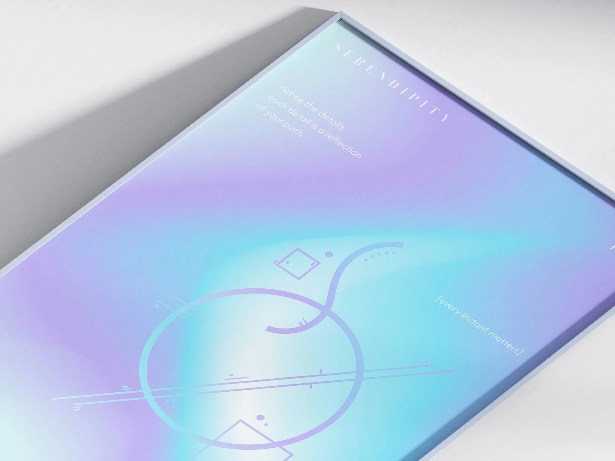 Serendipity — channeled light code poster for synchronicity and divine timing, spiritual wall art digital download