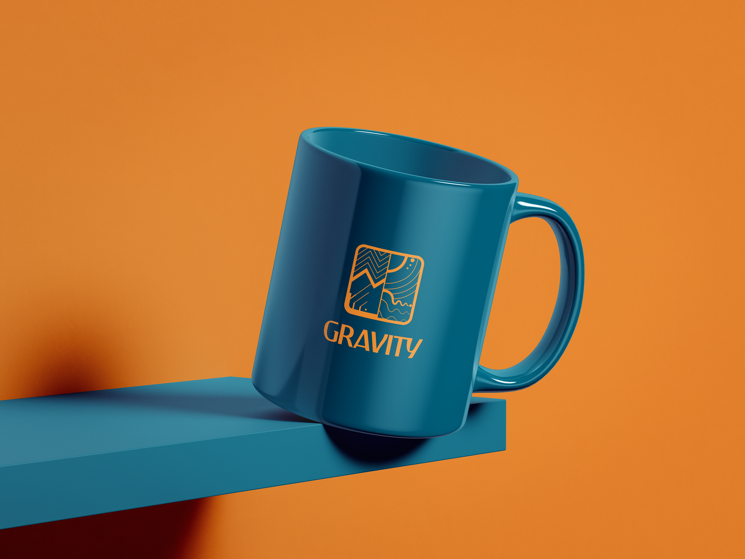 Gravity — channeled light code logo for conscious business branding, personalized spiritual entrepreneur logo with sacred symbols