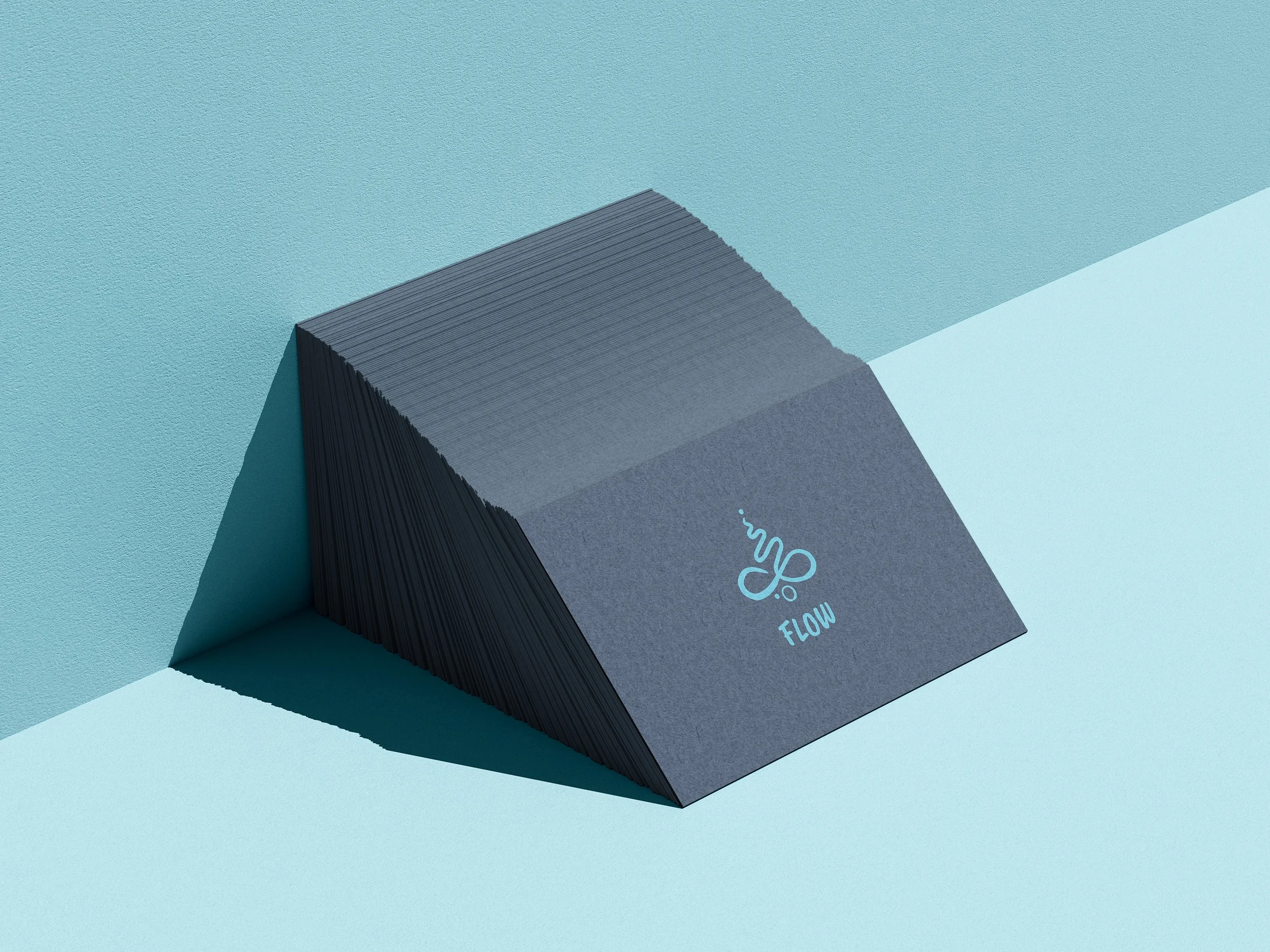 Semi-custom light language logo Flow — personalized wellness logo for conscious business branding