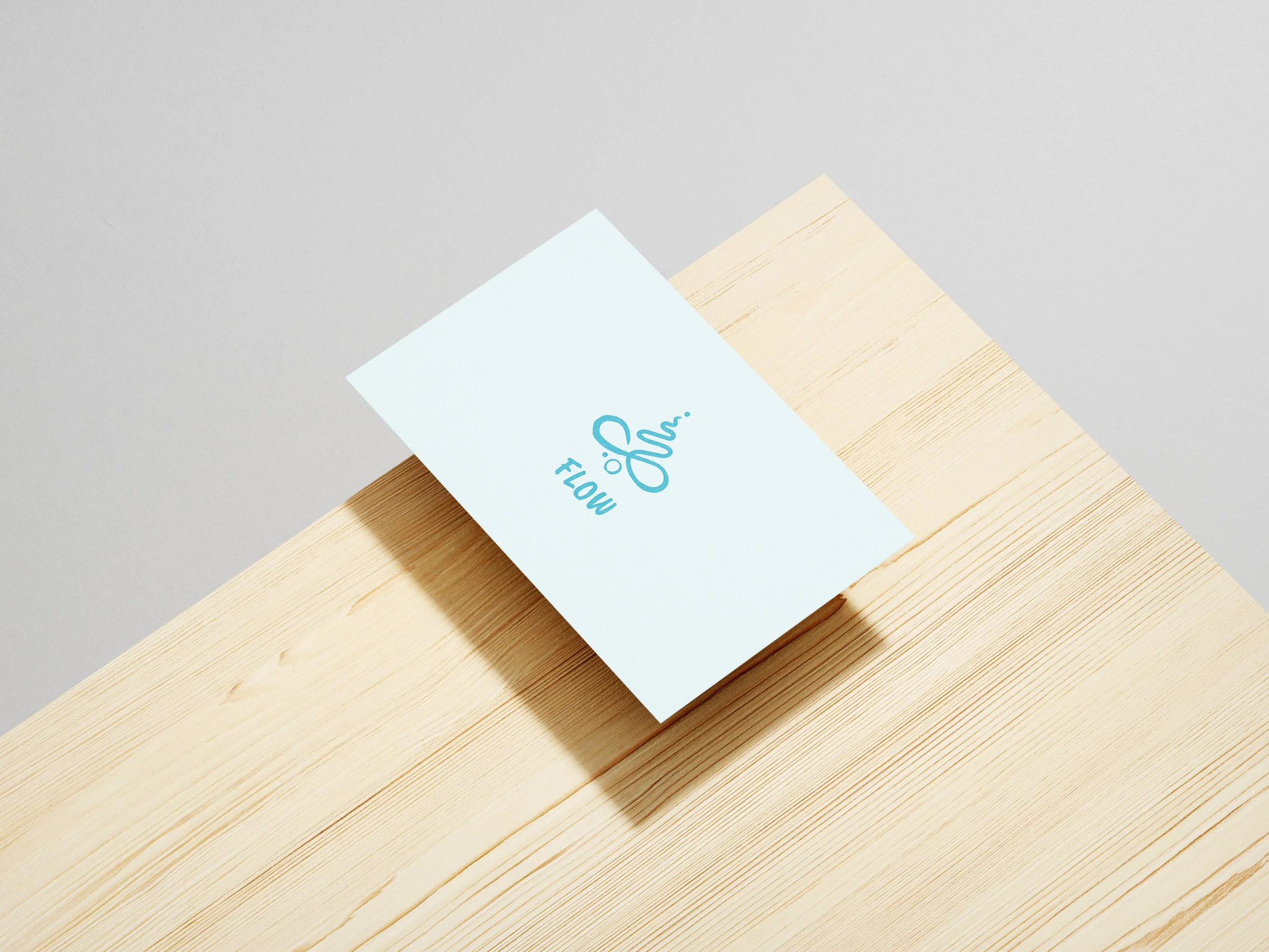 Flow light language logo suite — personalized logo design with color palette and brand guide for wellness business