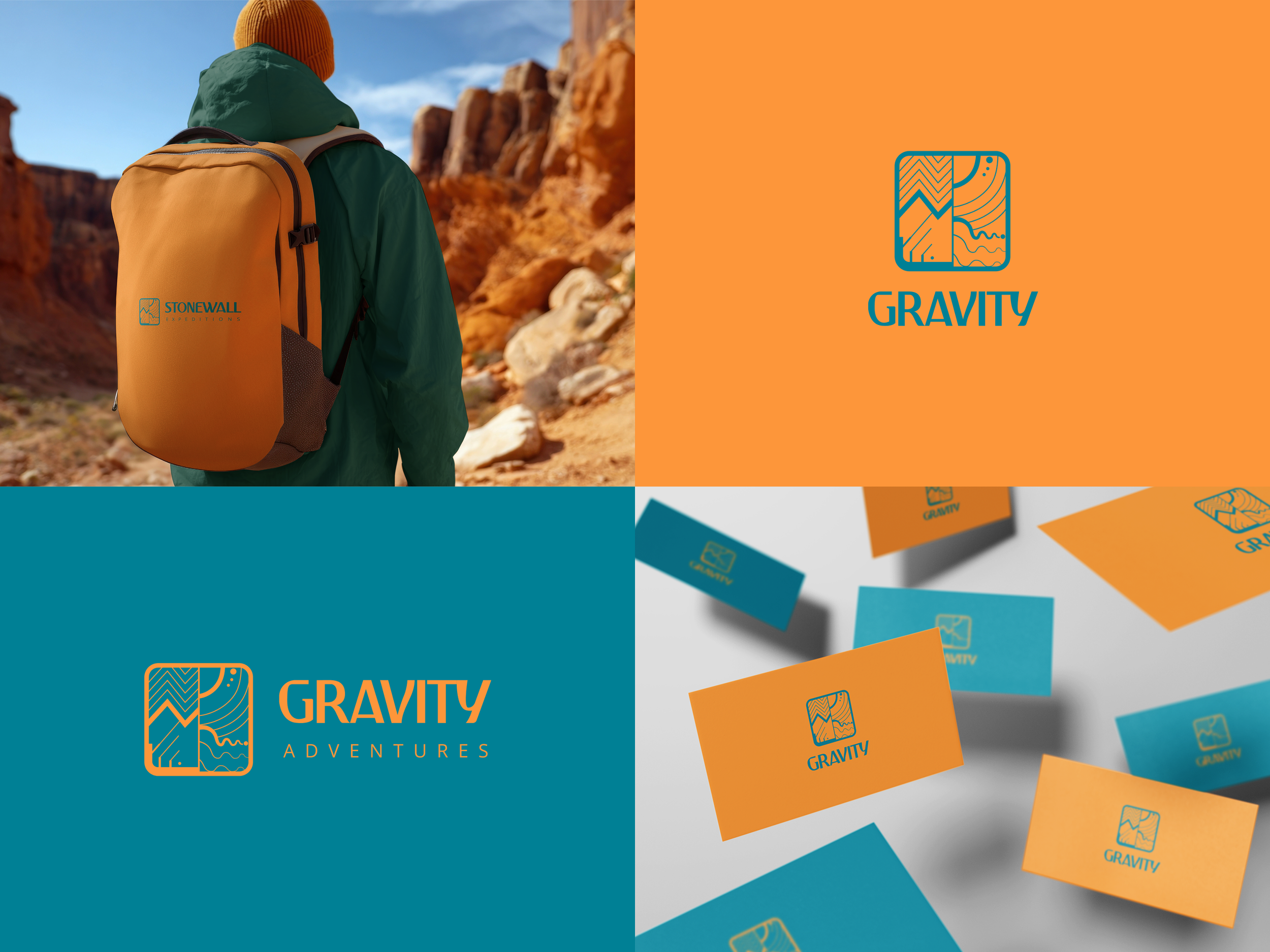 Gravity light language logo — semi-custom personalized logo for conscious branding and independent business identity