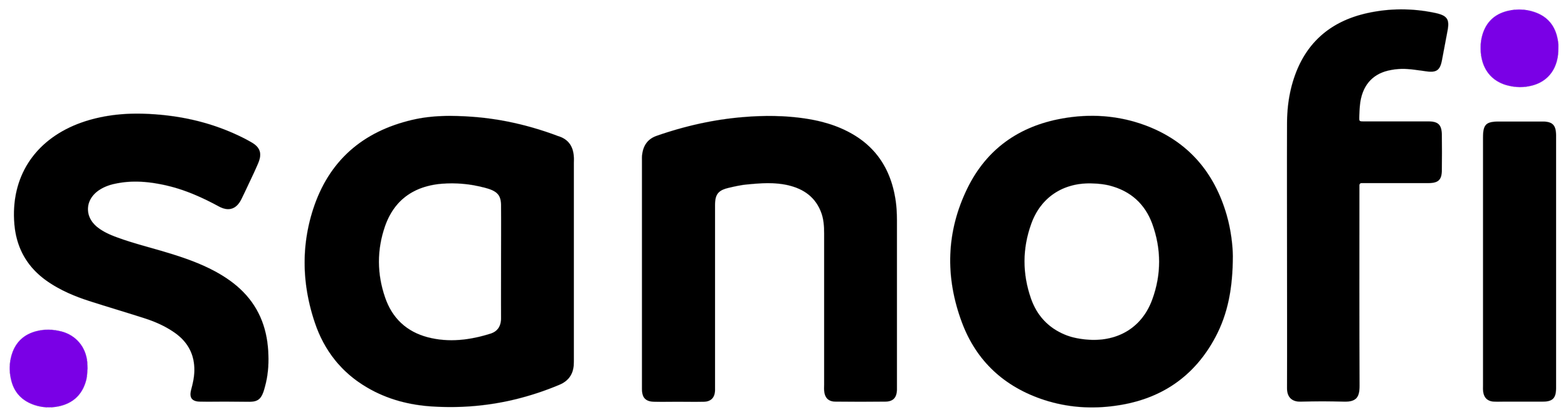 A black horizontal line with purple circles at each end and in the middle