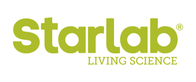Starlab logo with the tagline 'Living Science' in green text on a black background.