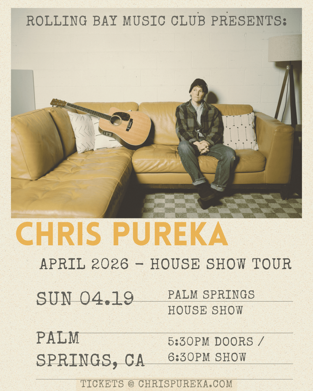 4/19/2026 - An Evening with Chris Pureka
