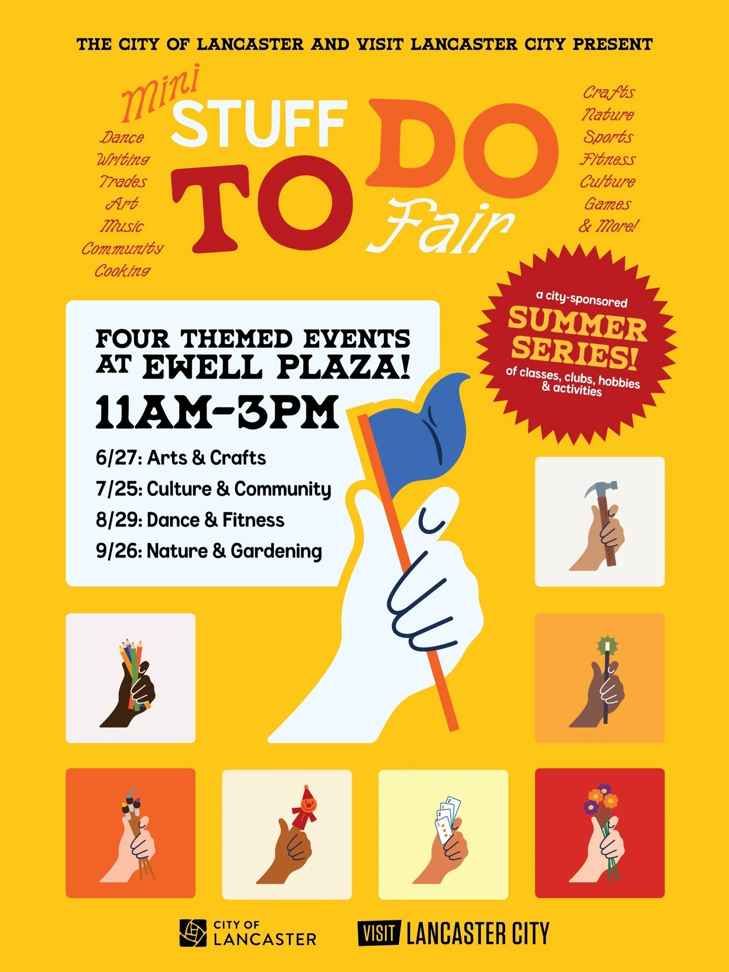 STUFF TO DO FAIR MINI SUMMER SERIES!!! Mark your calendars! Apply for a table! Go to stuff! Making friends as an adult can be hard, and picking up a new hobby can be intimidating. But at the stuff to do fair, everyone can&rsquo;t wait to welcome you,