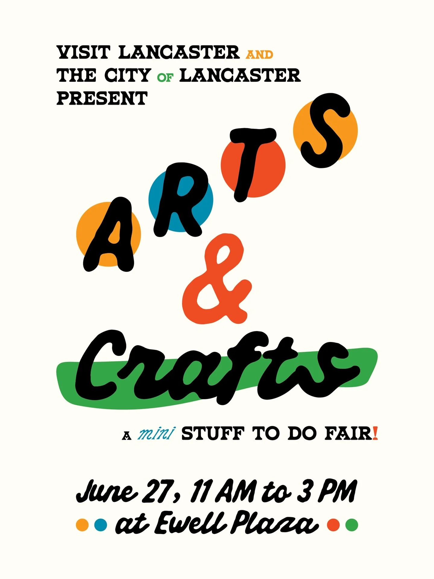 ITS JUNE!!! The Arts &amp; Crafts Mini Stuff To Do Fair is June 27!! Come down to Ewell Plaza between 11 am and 3 pm to browse sewing, drawing, knitting, repairing, painting, and more!! Tell a friend!!