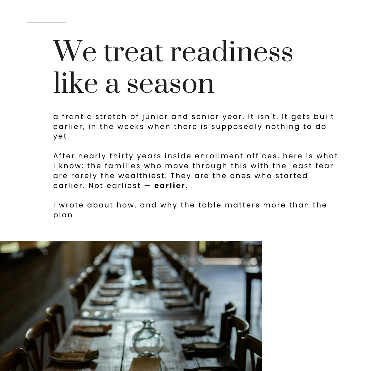 The Long Table