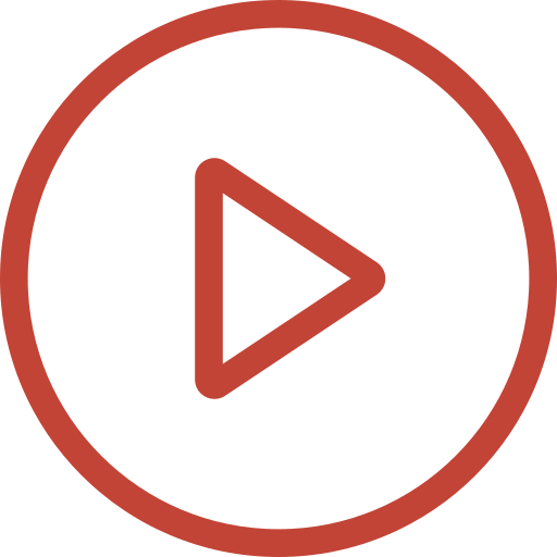 A red play button icon inside a circle.