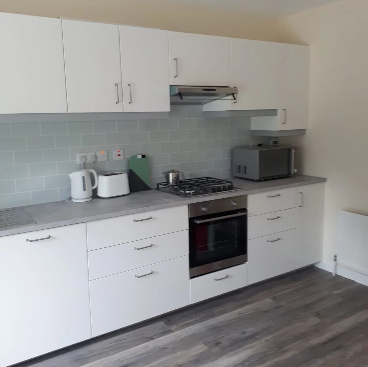 Modern kitchen, Fishermans Lodge, Kilbeg Pier, Lough Corrib, Galway