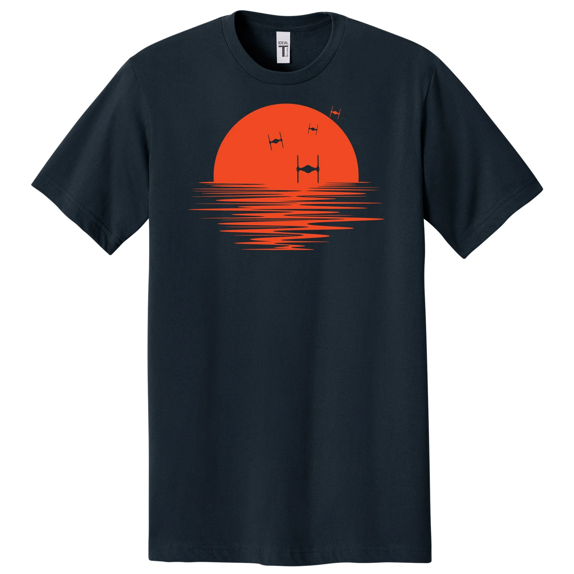 tie fighter Star Wars Sunset fun funny Nerd nerdy tshirt shirts science geeks