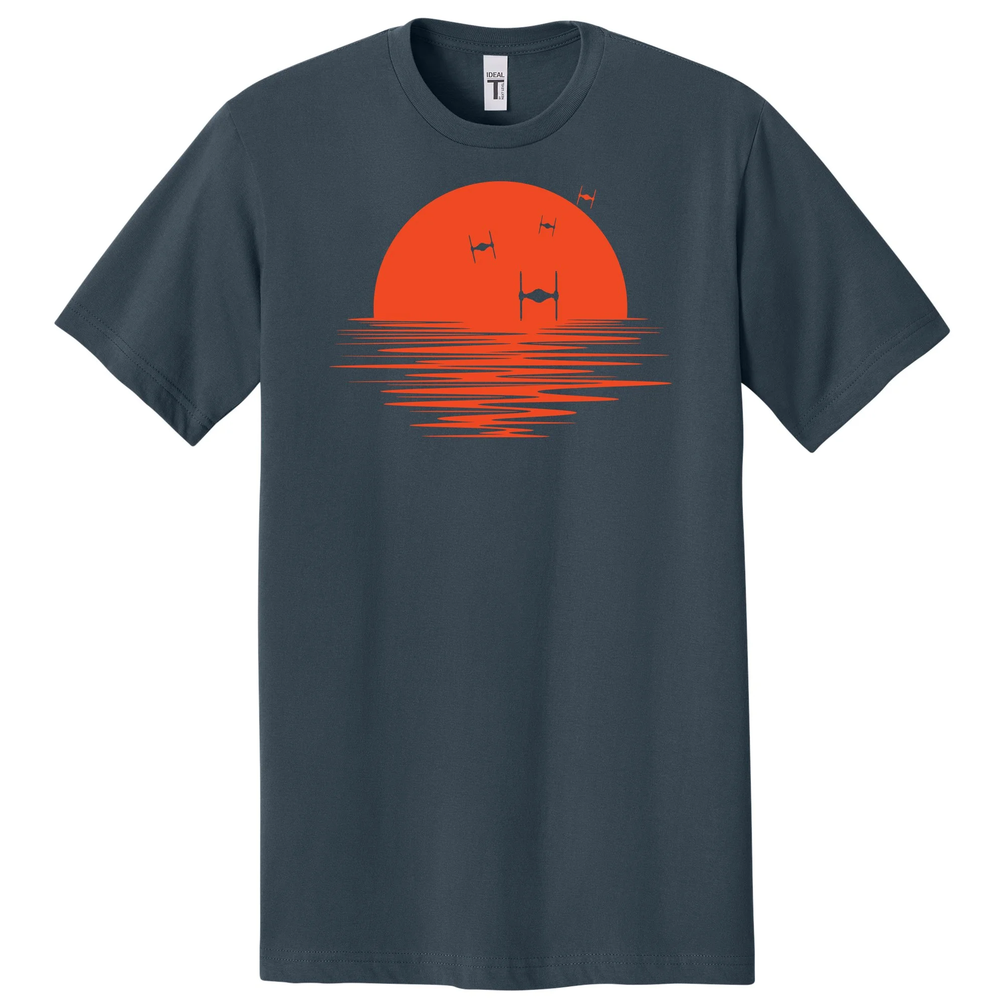tie fighter Star Wars Sunset fun funny Nerd nerdy tshirt shirts science geeks