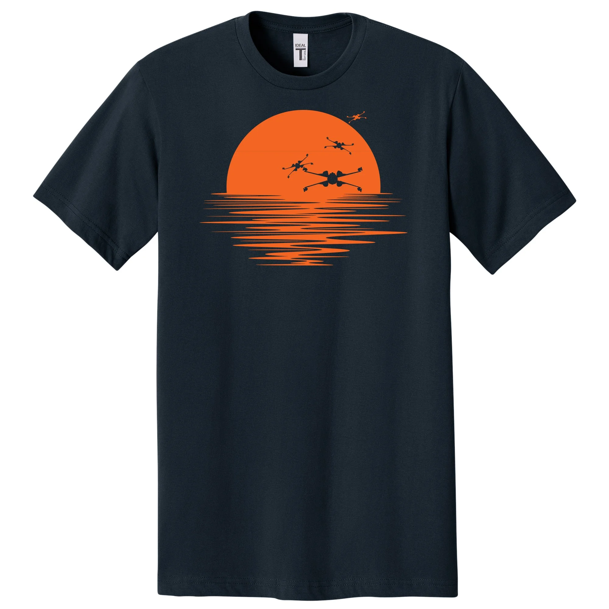 X-Wing X Wing Star Wars Sunset fun funny Nerd nerdy tshirt shirts science geeks