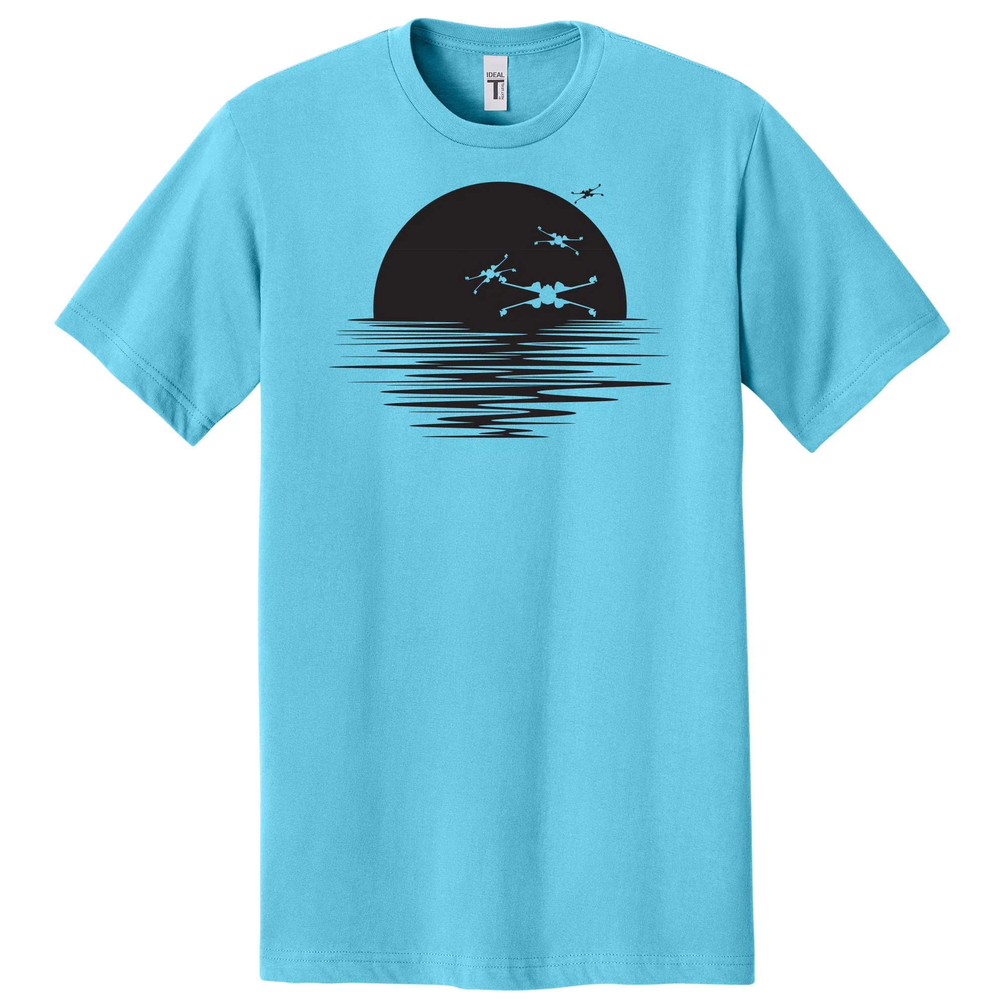 X-Wing X Wing Star Wars Sunset fun funny Nerd nerdy tshirt shirts science geeks