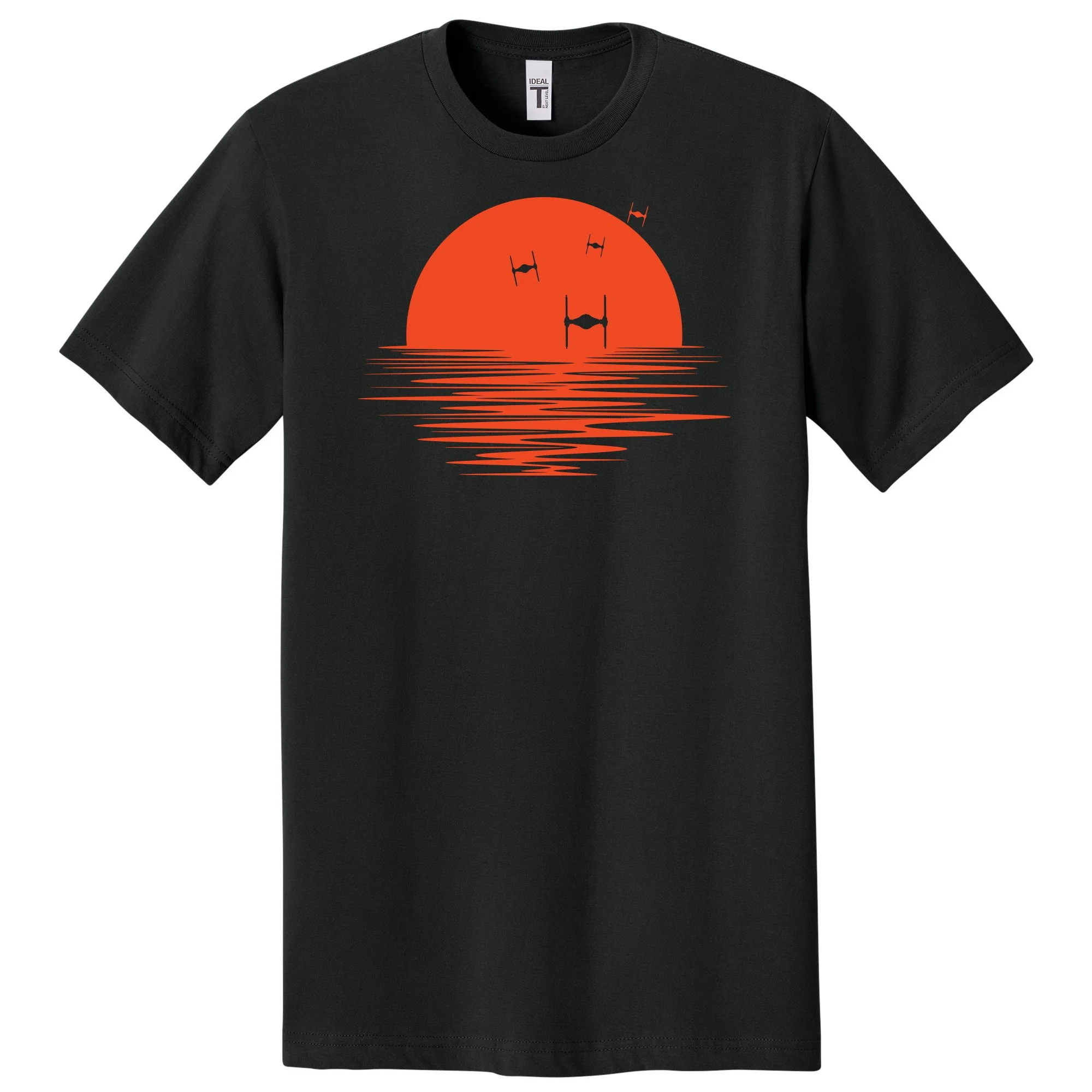 tie fighter Star Wars Sunset fun funny Nerd nerdy tshirt shirts science geeks