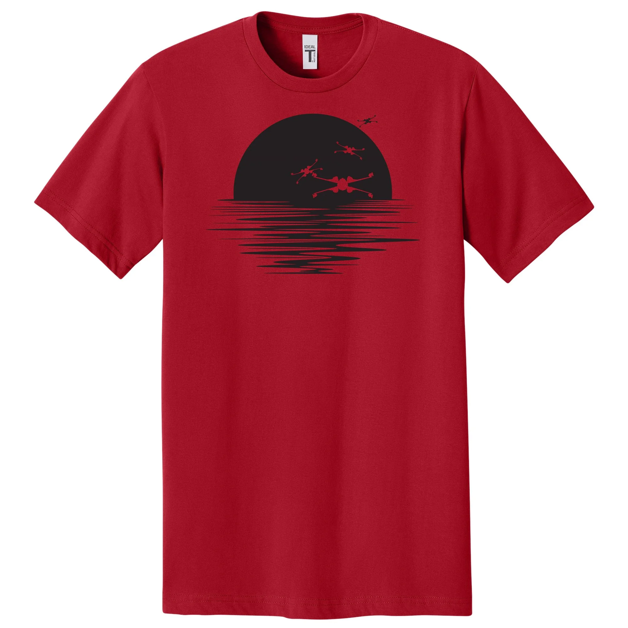 X-Wing X Wing Star Wars Sunset fun funny Nerd nerdy tshirt shirts science geeks