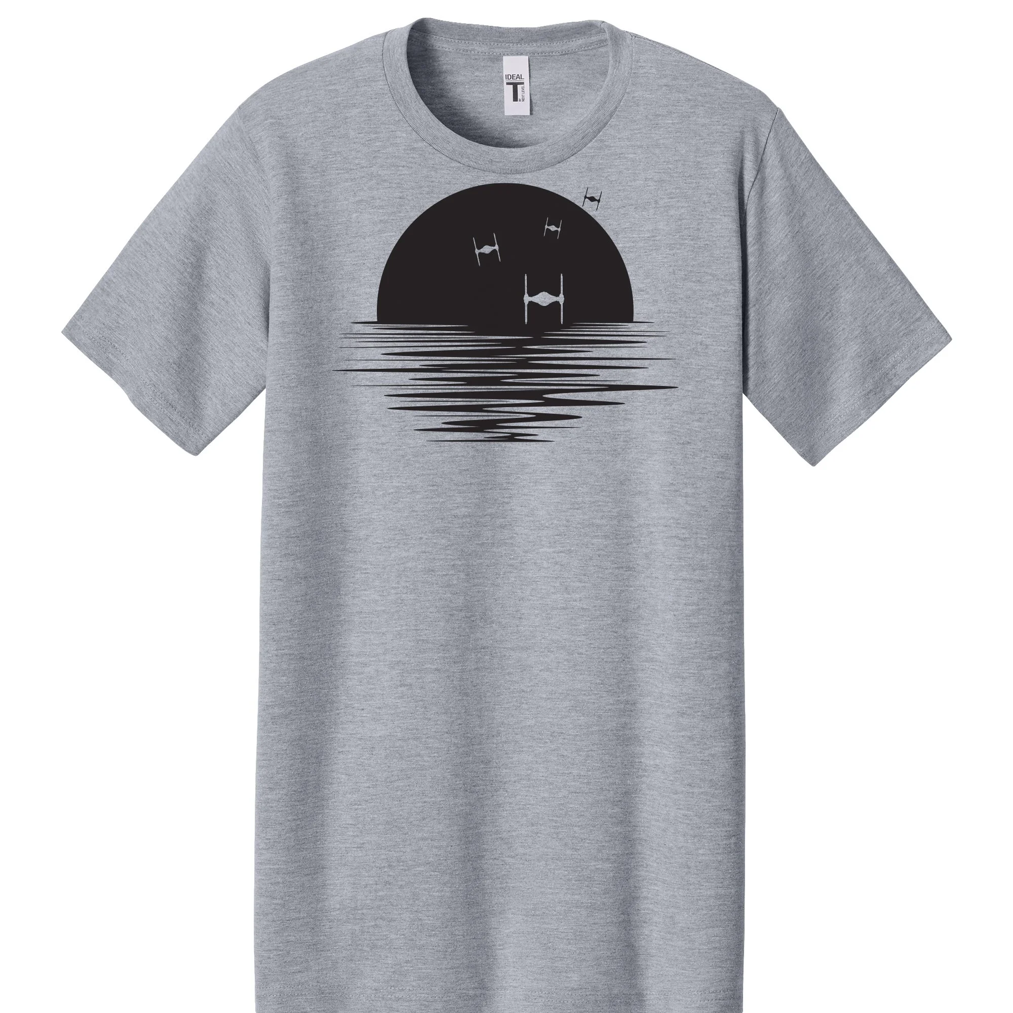 tie fighter Star Wars Sunset fun funny Nerd nerdy tshirt shirts science geeks