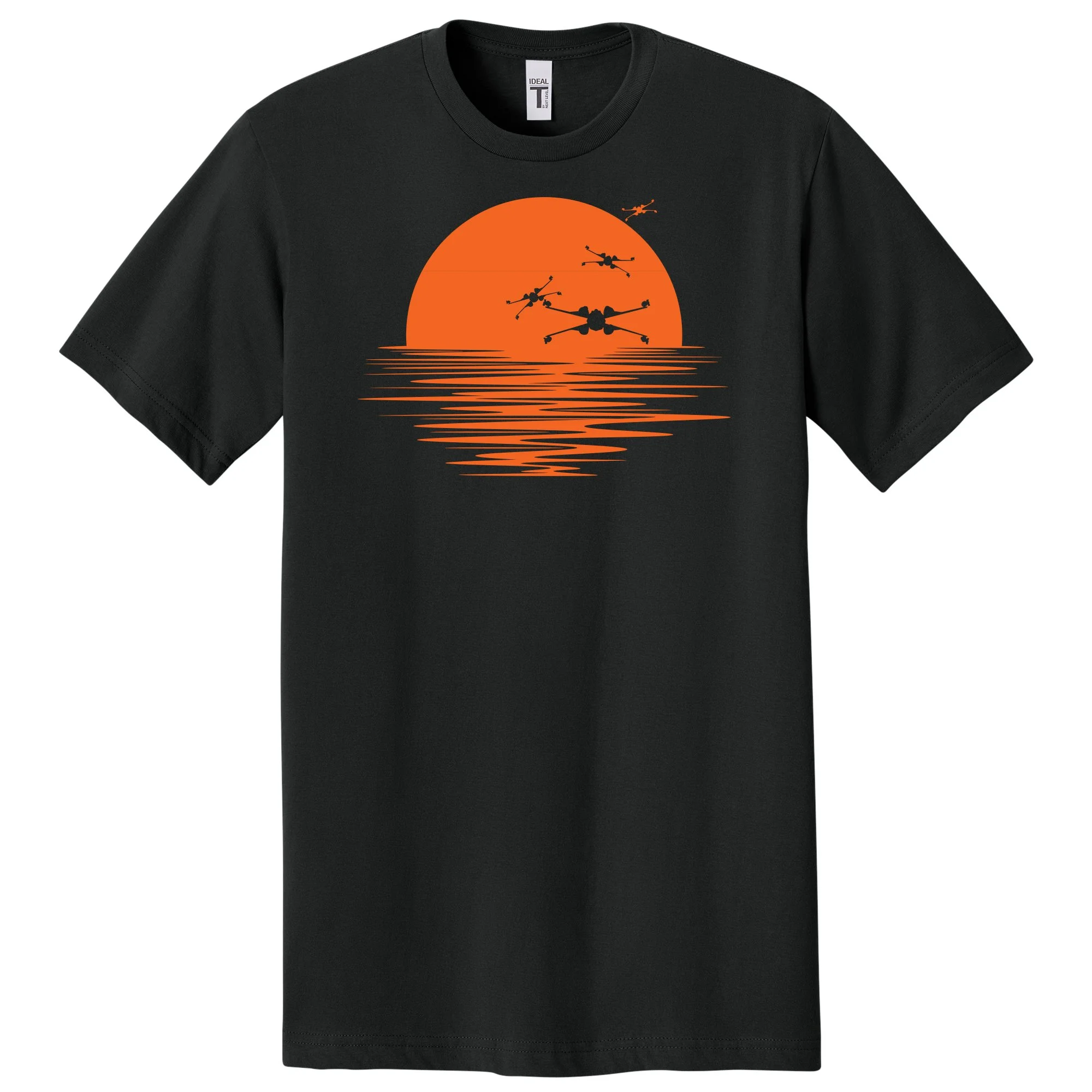 X-Wing X Wing Star Wars Sunset fun funny Nerd nerdy tshirt shirts science geeks