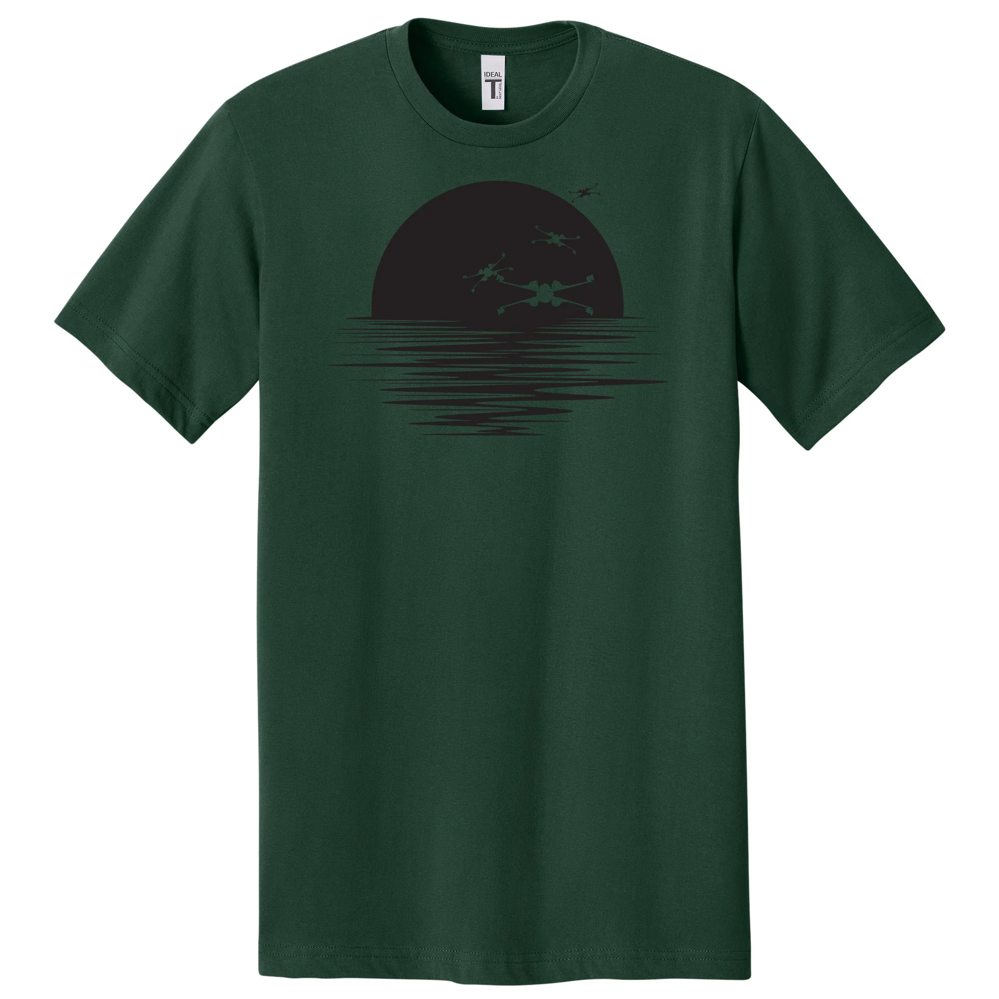 X-Wing X Wing Star Wars Sunset fun funny Nerd nerdy tshirt shirts science geeks