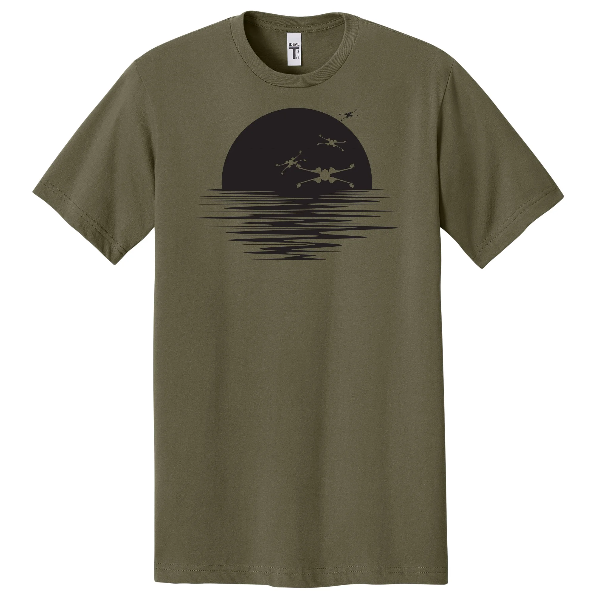 X-Wing X Wing Star Wars Sunset fun funny Nerd nerdy tshirt shirts science geeks