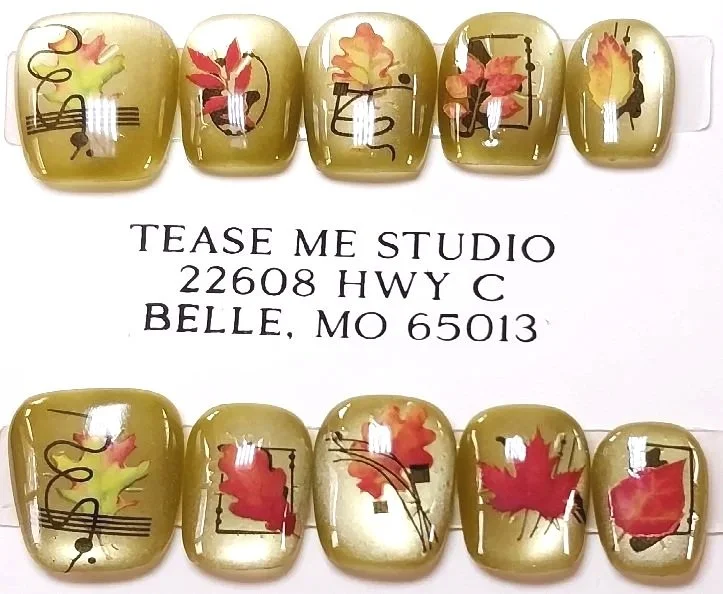 CC-215L Olive Cat Eye with fall foliage