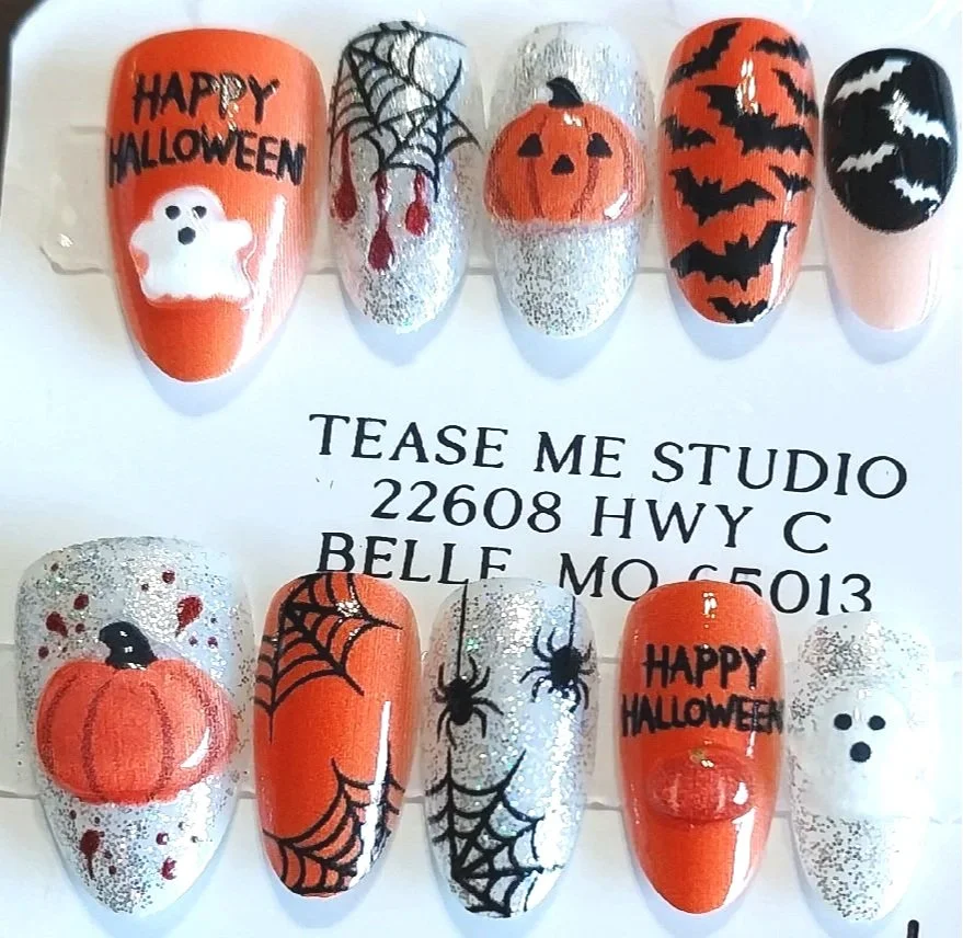 TMS-2178A  Halloween Nail Set
