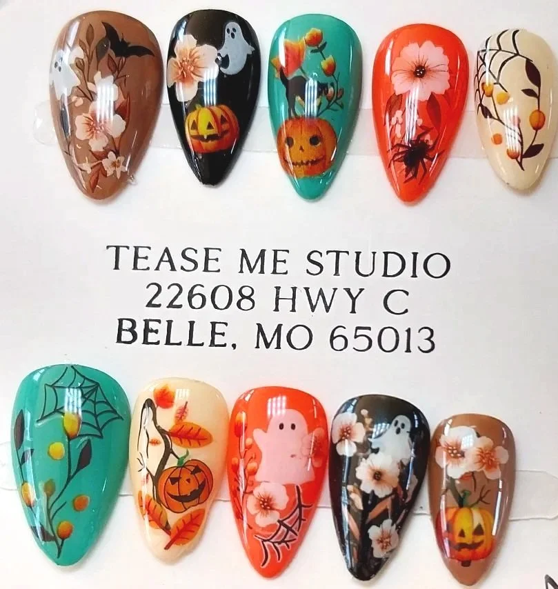 CC-930M  Fall Halloween Nails