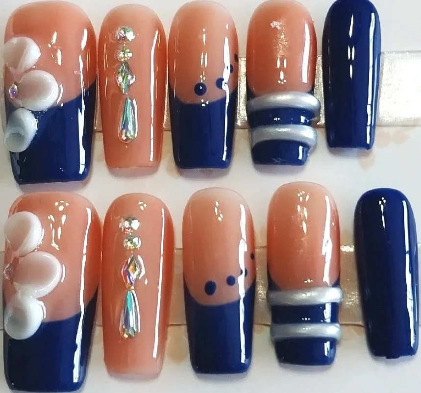 CC-#452  Navy Bangles