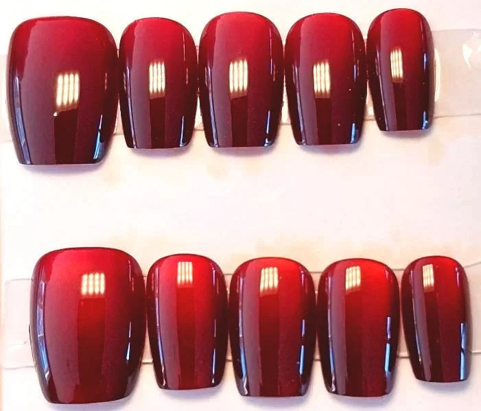 CC-297  Red Cat Eye over Black Base