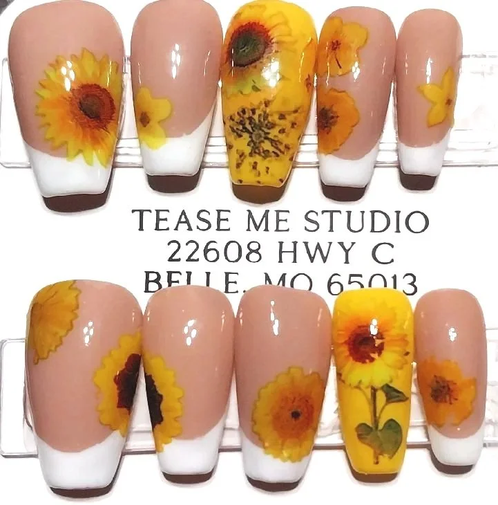 TMS-2312  Sunflower Nail Set