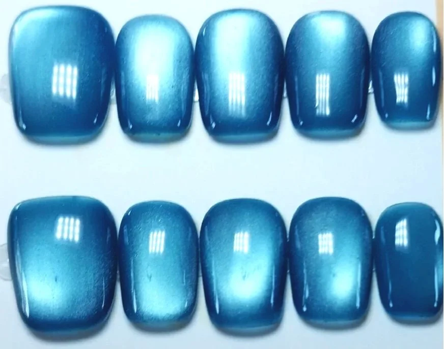 CC-327 Blue Cat Eye Nail Set