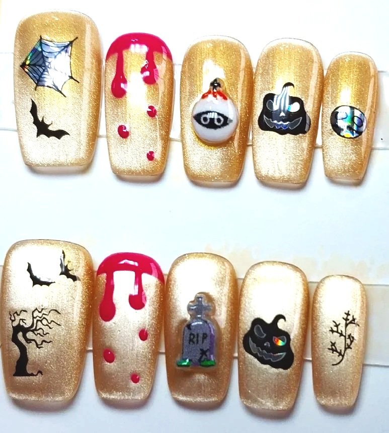 CC-883S  Halloween Nail Set