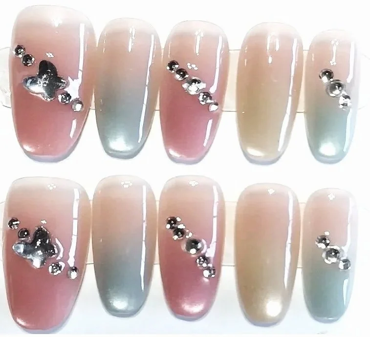 CC-248 Candy Colored Press On Nails