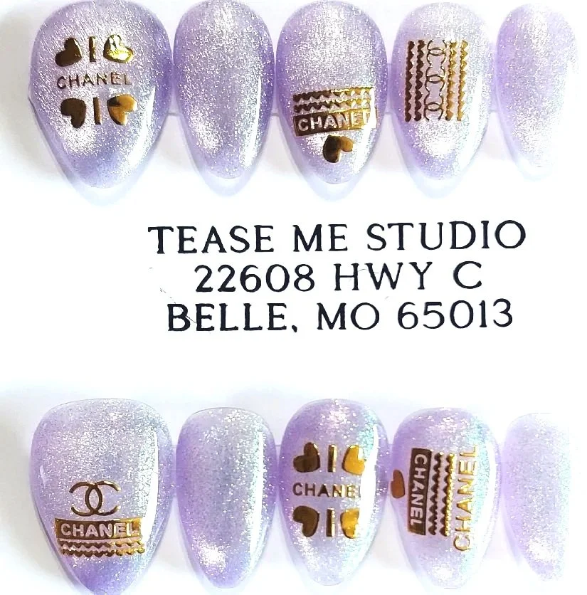 TMS-2232  Chanel Inspired Nails