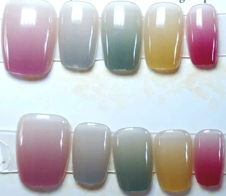 CC-396  Multi Colored Cat Eye Nails