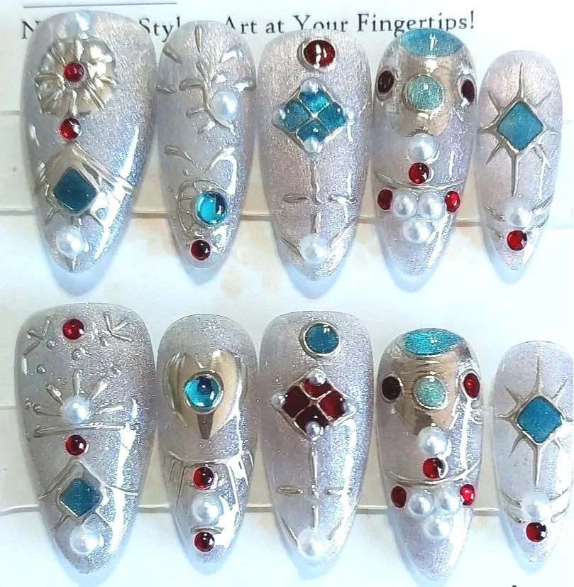 TMS-2197A  Stained Glass Nail Set