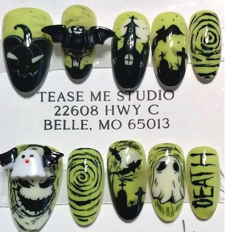TMS-2195  Bat & Ghost Nail set